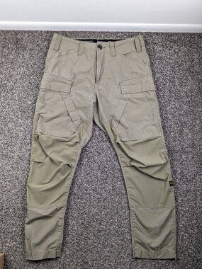 G-Star Raw Pants 3D Regular Tapered Cargo 3.0 Ripstop Beige Tan Mens 31x27